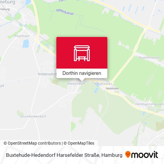 Buxtehude-Hedendorf Harsefelder Straße Karte