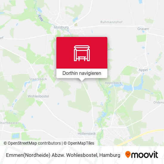 Emmen(Nordheide) Abzw. Wohlesbostel Karte