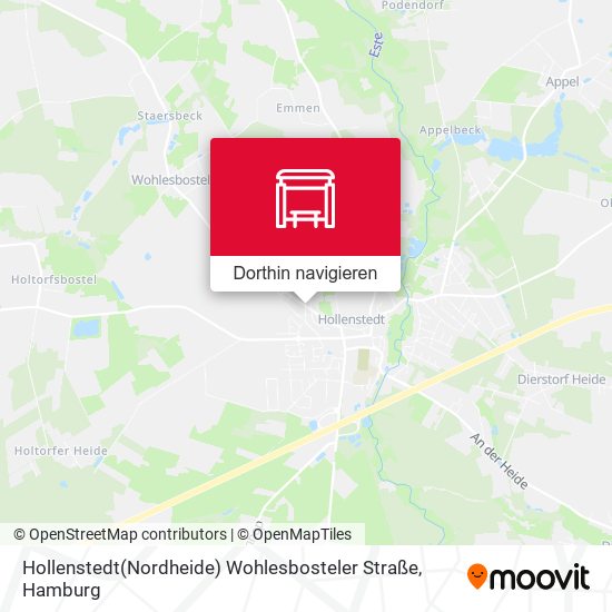 Hollenstedt(Nordheide) Wohlesbosteler Straße Karte