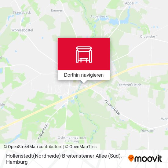 Hollenstedt(Nordheide) Breitensteiner Allee (Süd) Karte