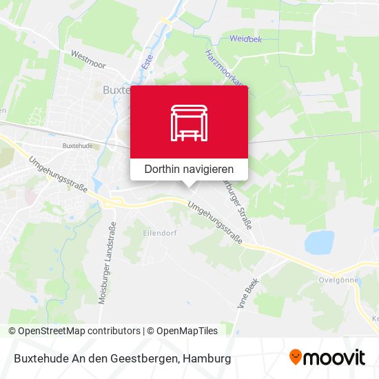 Buxtehude An den Geestbergen Karte