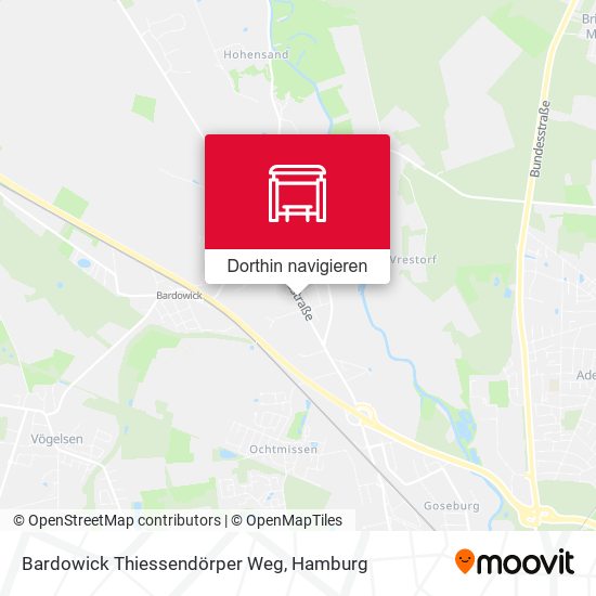 Bardowick Thiessendörper Weg Karte