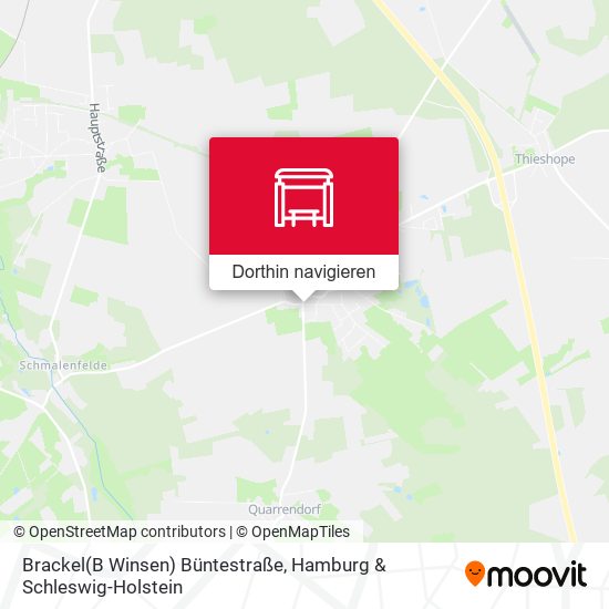 Brackel(B Winsen) Büntestraße Karte