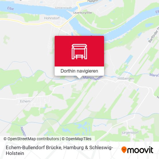 Echem-Bullendorf Brücke Karte