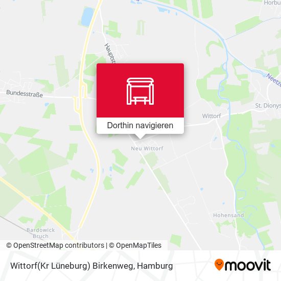 Wittorf(Kr Lüneburg) Birkenweg Karte
