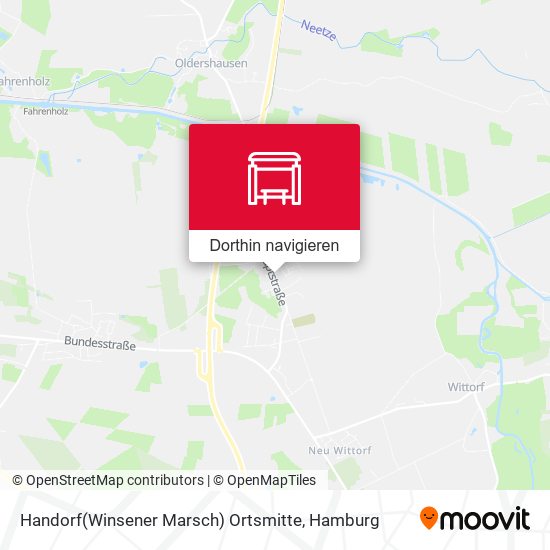 Handorf(Winsener Marsch) Ortsmitte Karte