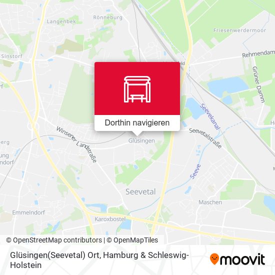 Glüsingen(Seevetal) Ort Karte