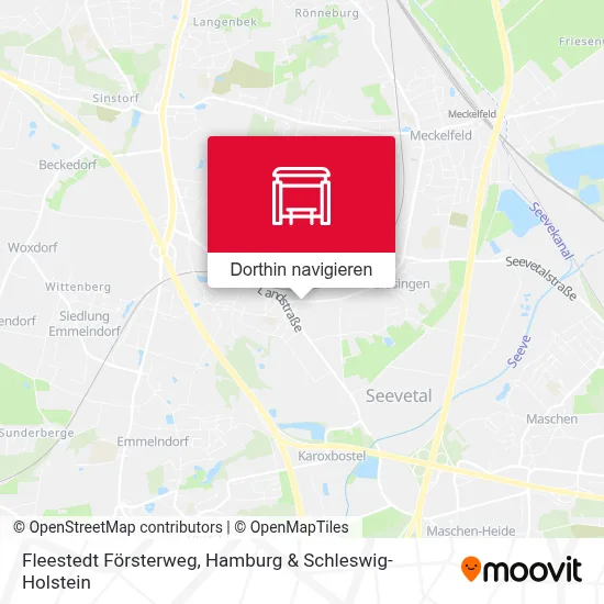 Fleestedt Försterweg Karte