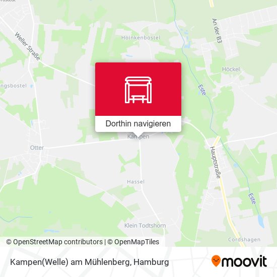 Kampen(Welle) am Mühlenberg Karte