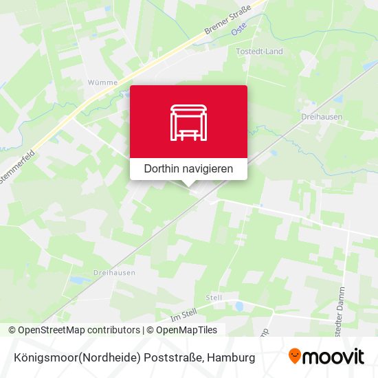 Königsmoor(Nordheide) Poststraße Karte