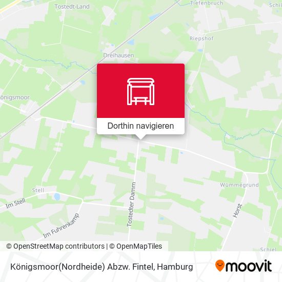 Königsmoor(Nordheide) Abzw. Fintel Karte