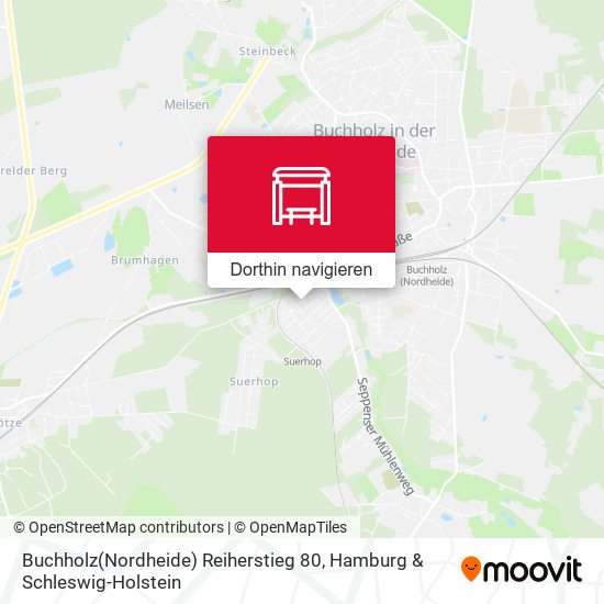 Buchholz(Nordheide) Reiherstieg 80 Karte