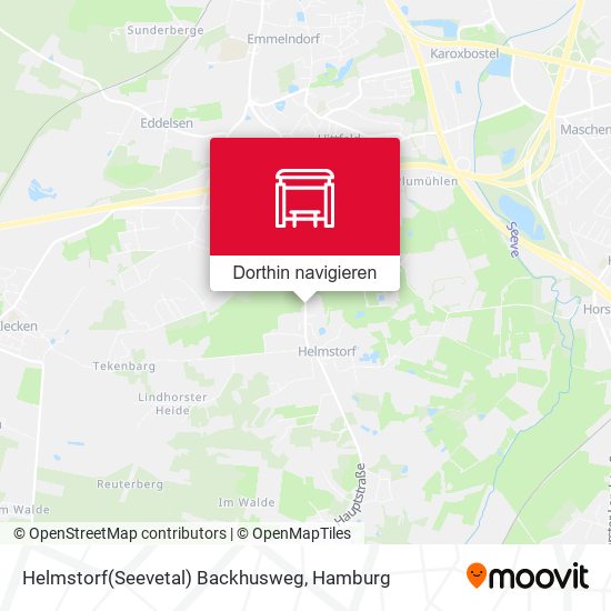 Helmstorf(Seevetal) Backhusweg Karte