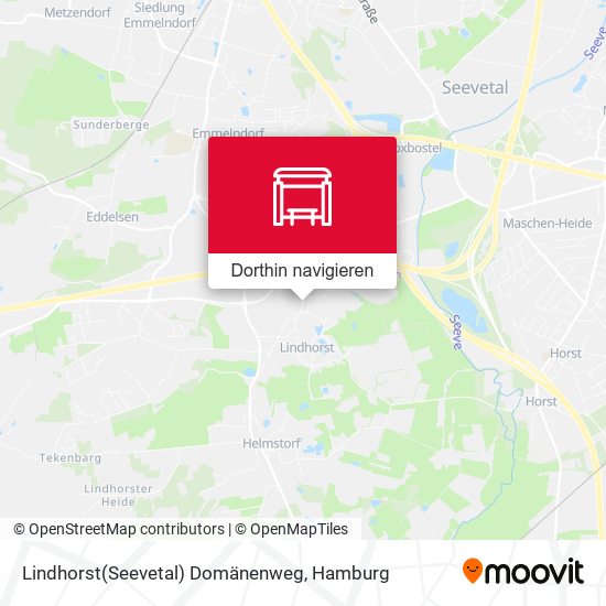 Lindhorst(Seevetal) Domänenweg Karte