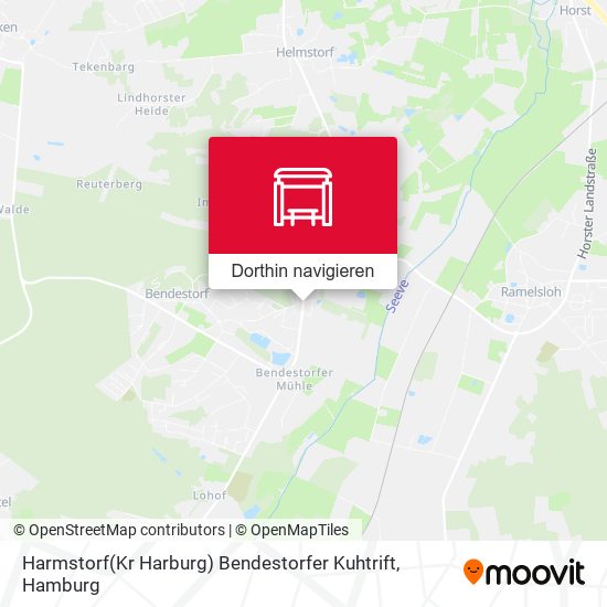 Harmstorf(Kr Harburg) Bendestorfer Kuhtrift Karte