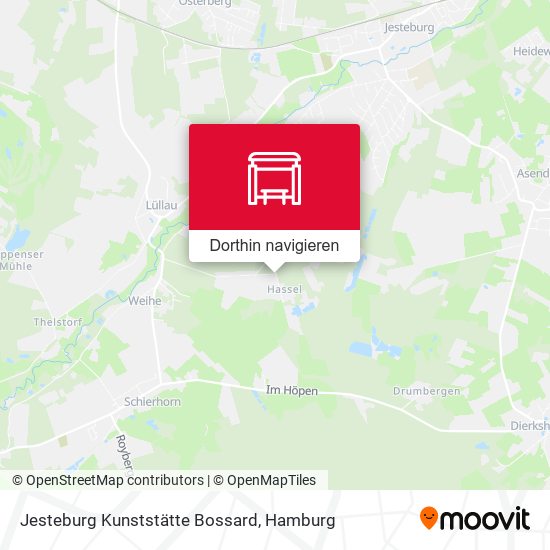 Jesteburg Kunststätte Bossard Karte