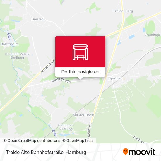 Trelde Alte Bahnhofstraße Karte