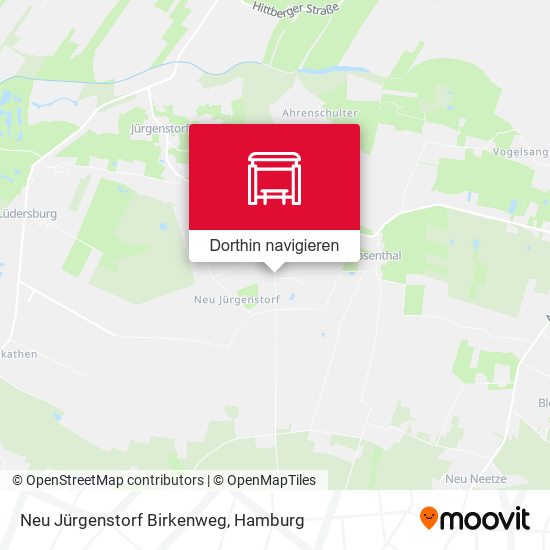 Neu Jürgenstorf Birkenweg Karte
