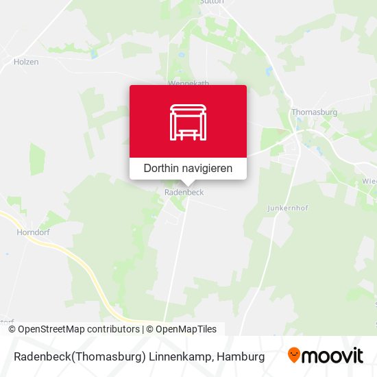 Radenbeck(Thomasburg) Linnenkamp Karte