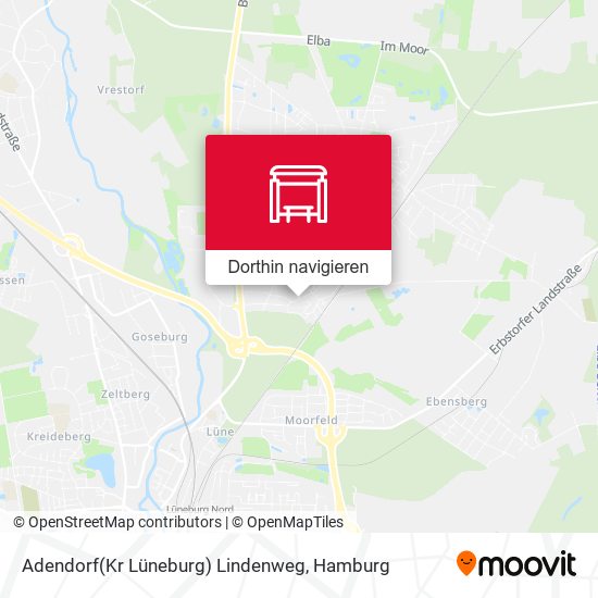 Adendorf(Kr Lüneburg) Lindenweg Karte