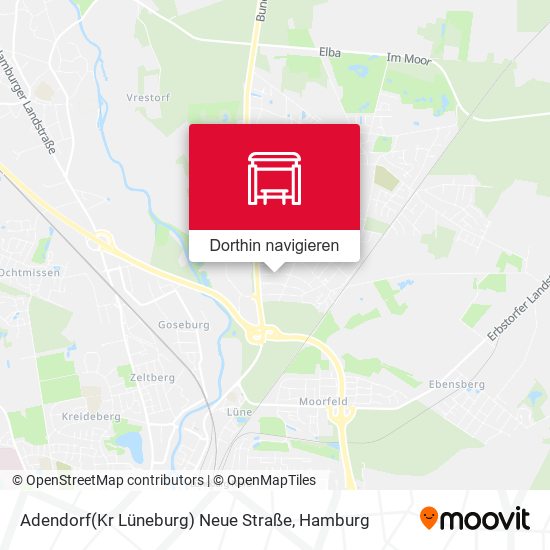 Adendorf(Kr Lüneburg) Neue Straße Karte