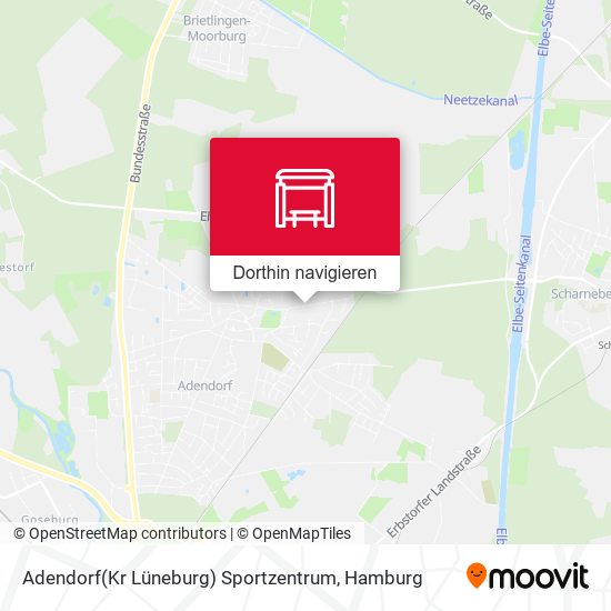 Adendorf(Kr Lüneburg) Sportzentrum Karte