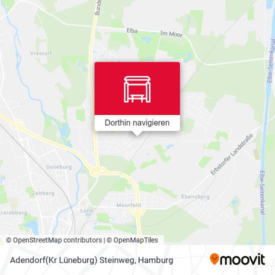Adendorf(Kr Lüneburg) Steinweg Karte