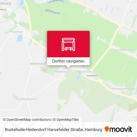 Buxtehude-Hedendorf Harsefelder Straße Karte