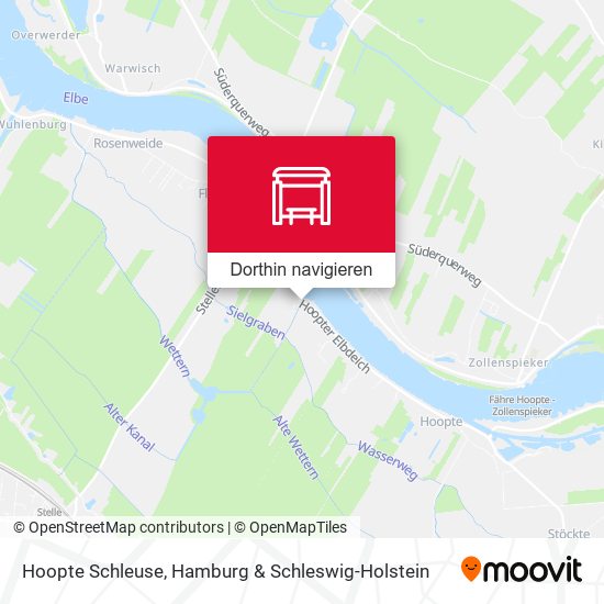 Hoopte Schleuse Karte