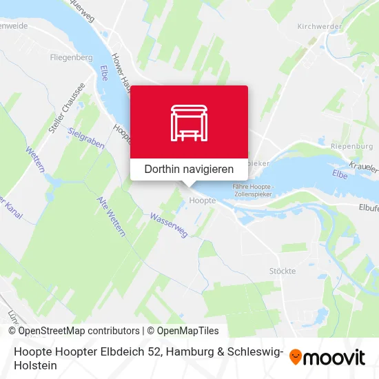 Hoopte Hoopter Elbdeich 52 Karte