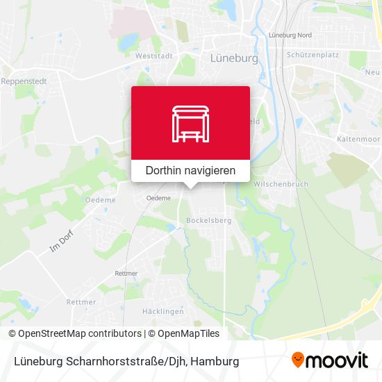 Lüneburg Scharnhorststraße/Djh Karte