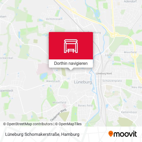 Lüneburg Schomakerstraße Karte