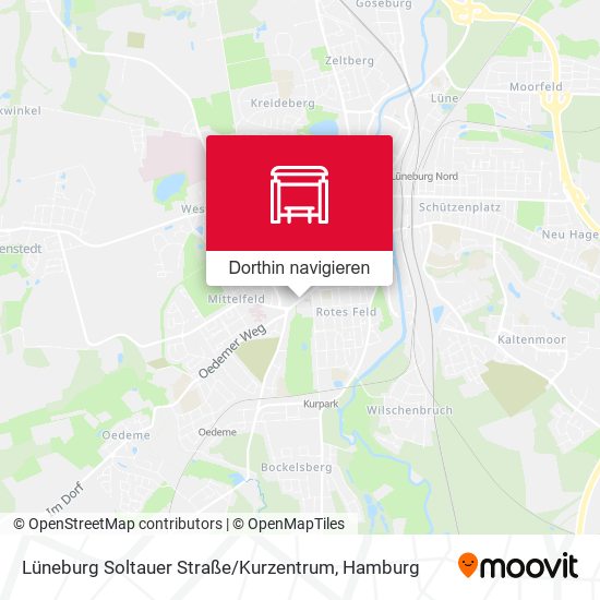 Lüneburg Soltauer Straße / Kurzentrum Karte
