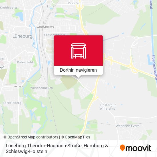 Lüneburg Theodor-Haubach-Straße Karte