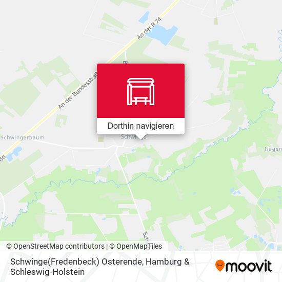 Schwinge(Fredenbeck) Osterende Karte