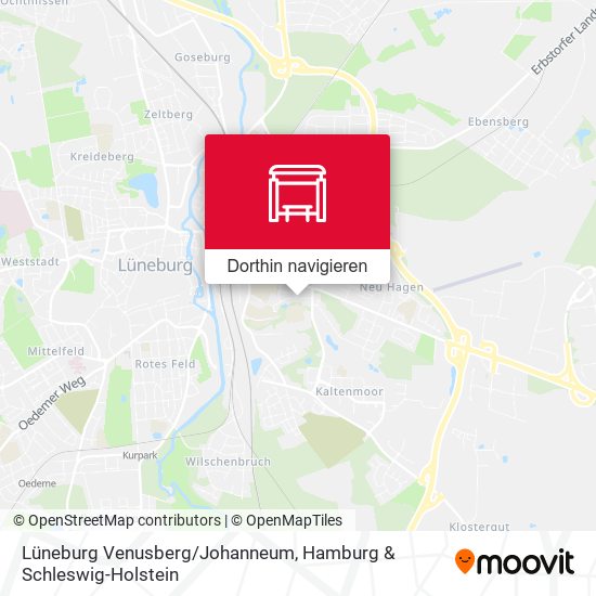 Lüneburg Venusberg/Johanneum Karte