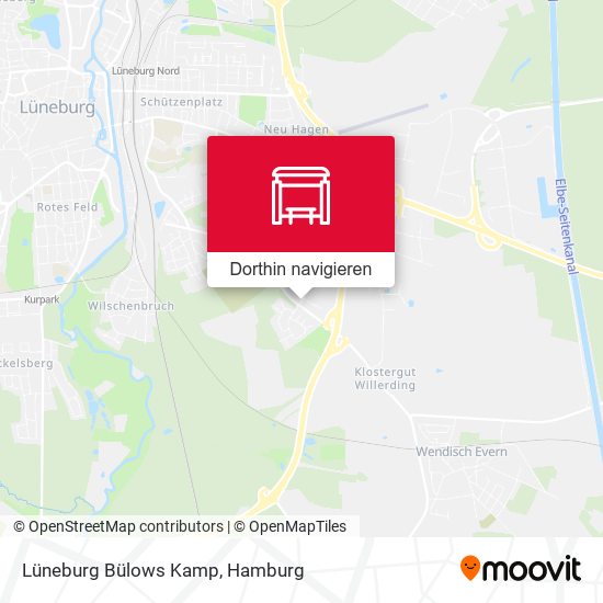 Lüneburg Bülows Kamp Karte