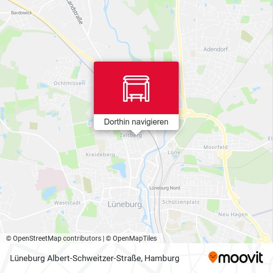 Lüneburg Albert-Schweitzer-Straße Karte