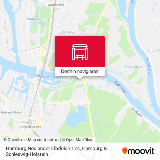 Hamburg Neuländer Elbdeich 174 Karte