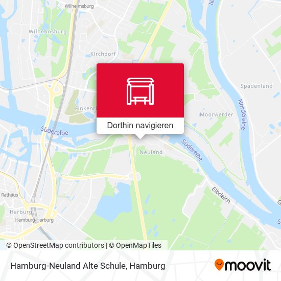 Hamburg-Neuland Alte Schule Karte