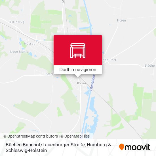 Büchen Bahnhof / Lauenburger Straße Karte