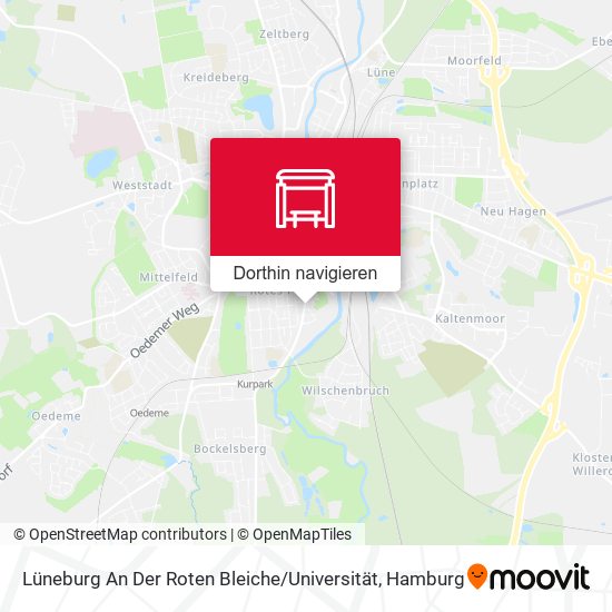 Lüneburg An Der Roten Bleiche / Universität Karte