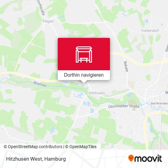 Hitzhusen West Karte