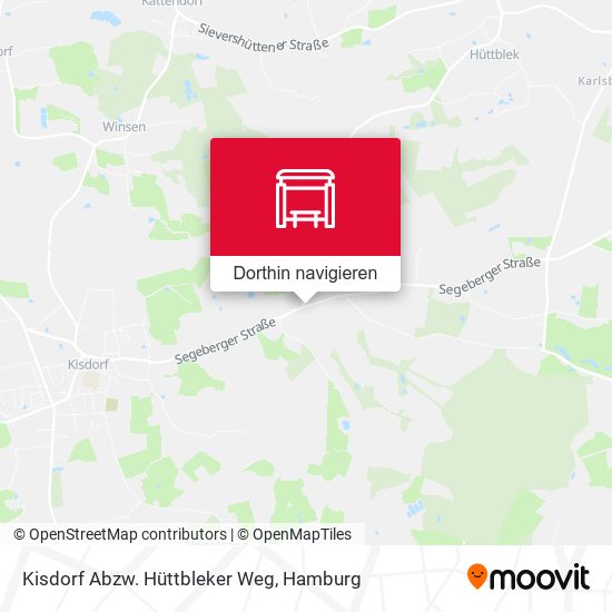 Kisdorf Abzw. Hüttbleker Weg Karte