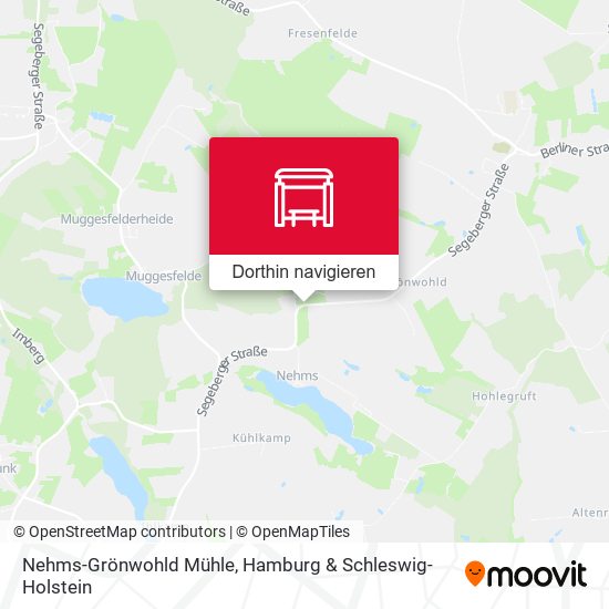 Nehms-Grönwohld Mühle Karte