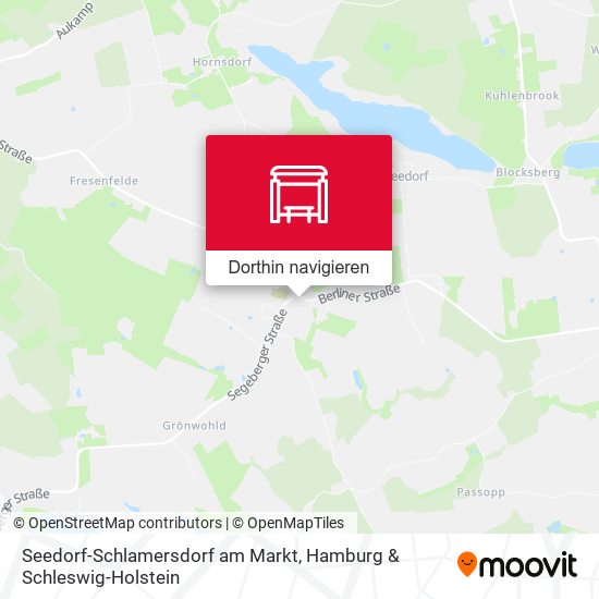 Seedorf-Schlamersdorf am Markt Karte