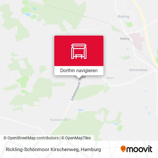 Rickling-Schönmoor Kirschenweg Karte