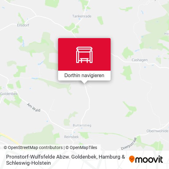 Pronstorf-Wulfsfelde Abzw. Goldenbek Karte