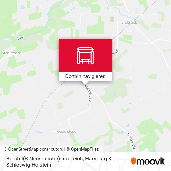Borstel(B Neumünster) am Teich Karte