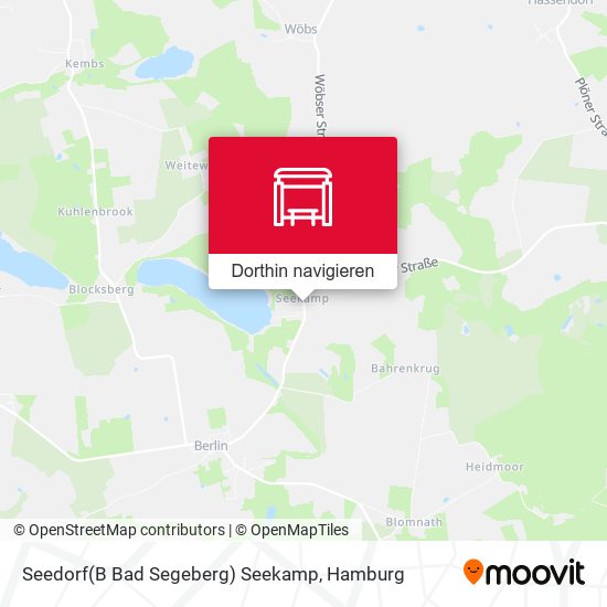Seedorf(B Bad Segeberg) Seekamp Karte